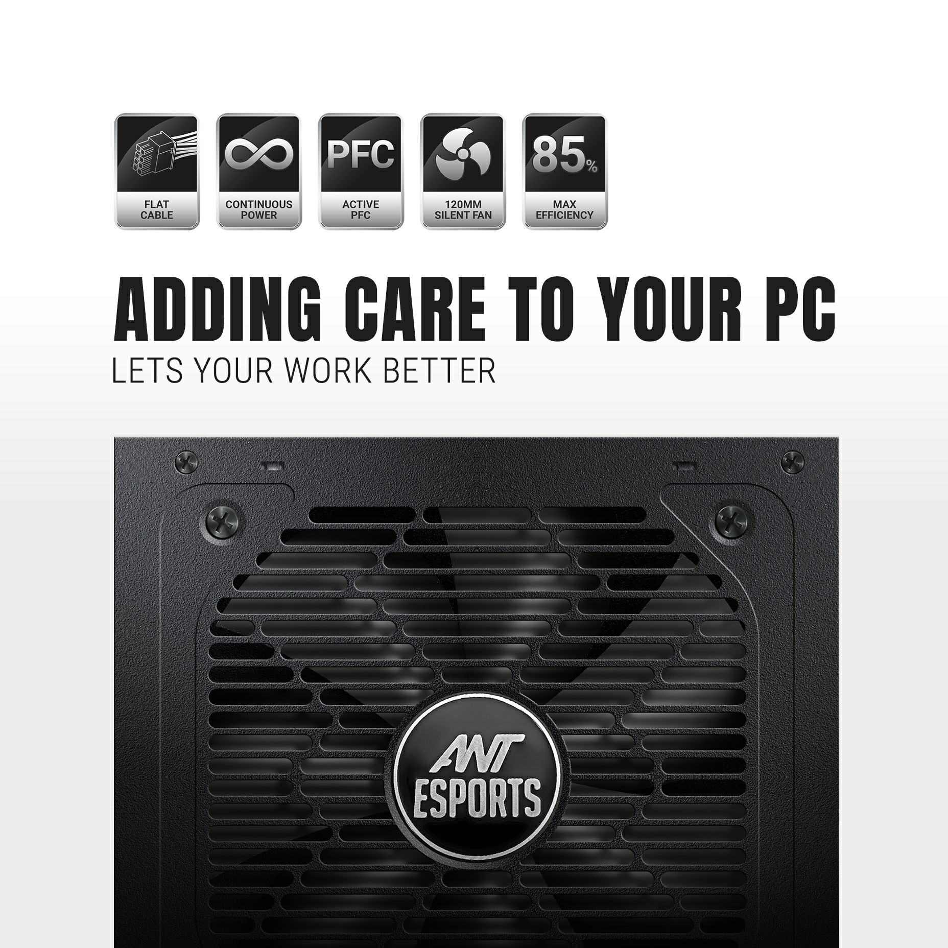 Ant Esports 650w 80 Plus Bronze Gaming Desktop Power Supply FP650B view 4